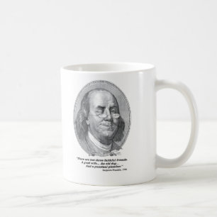 De Café Benjamin Franklin que sonda a caneca