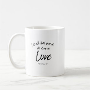 De Café Bíblia verso caneca - Amor