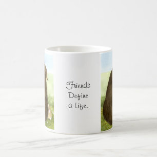 De Café Big Bear pouca caneca da amizade do coelho