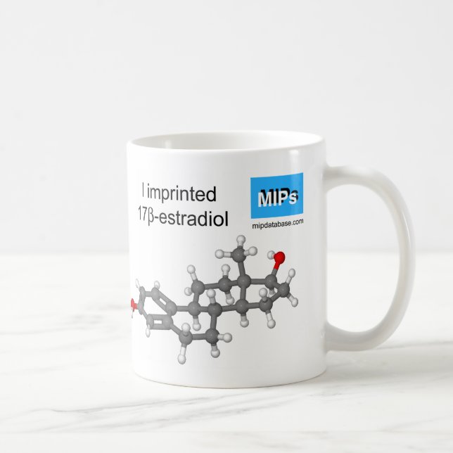 De Café bola e vara da caneca do modelo do estradiol (Direita)