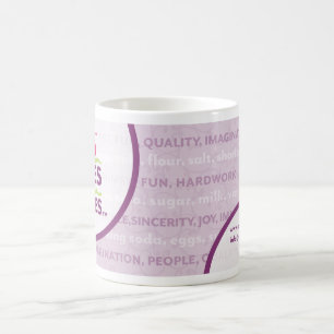 De Café Bolos para a caneca da bandeira das causas