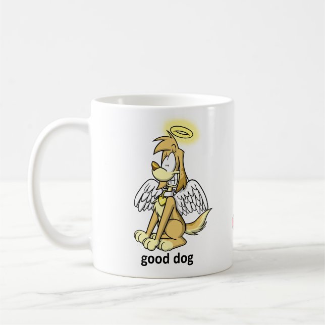 De Café Bom cão, caneca má do cão (Esquerda)