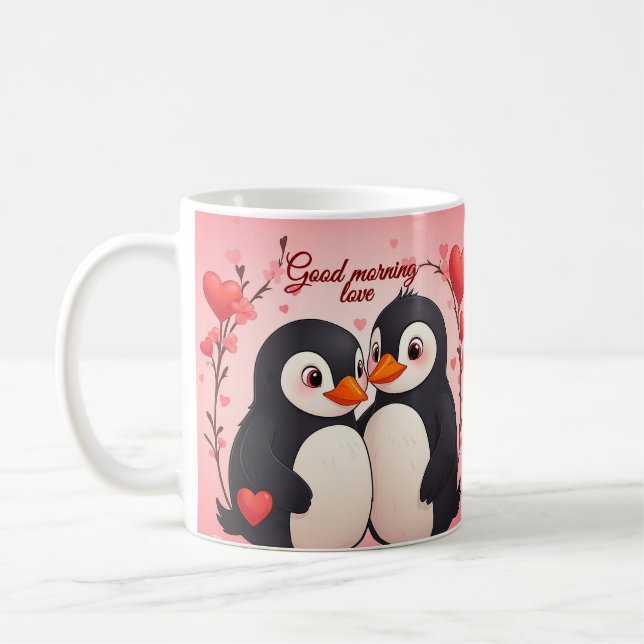 De Café Bom Dia Amor - Caneca do Dia dos Namorados dos Pin (Esquerda)