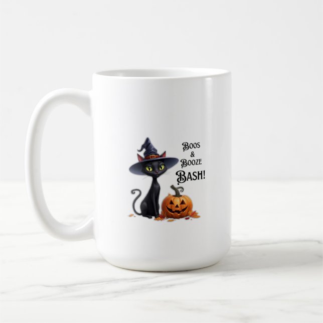 De Café Boos &. Booze Bash! Caneca (Esquerda)