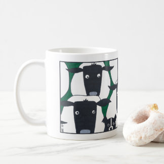 De Café Border collie & caneca dos carneiros