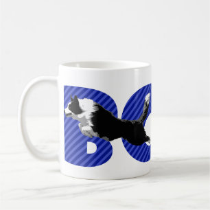 De Café Border collie que salta a caneca