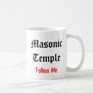 De Café Branco maçónico da caneca #1 do templo