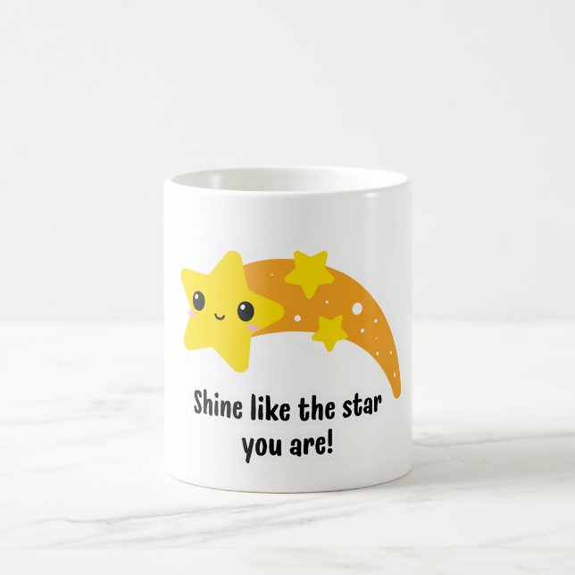 De Café Brilha como a estrela que você é! Caneca Estrela C (Centro)