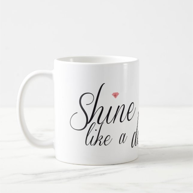 De Café Brilho brilhante como uma caneca do diamante (Esquerda)