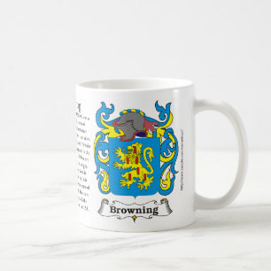 De Café Bronzeando a caneca da brasão da família
