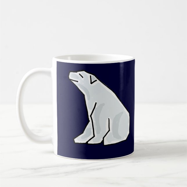 De Café BT caneca Funky do urso polar (Esquerda)
