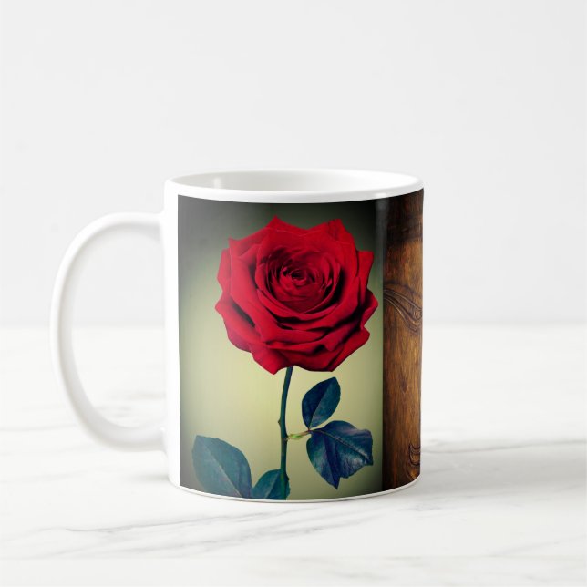 De Café BuddhaToday V1 #32 Caneca Zen - Rosa Buda  (Esquerda)