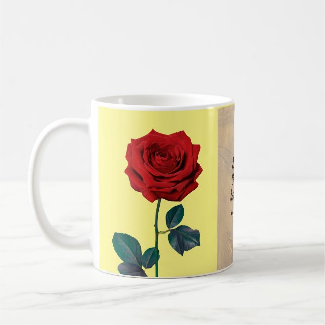 De Café BuddhaToday V1 #34 Caneca Zen - Rosa do Buda  (Esquerda)