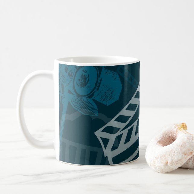 De Café Cabido: Caneca ajustada dos objetos do filme (Com Donut)