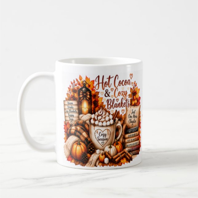 De Café Cacau Quente & Cobertores Aconchegantes | Caneca d (Esquerda)