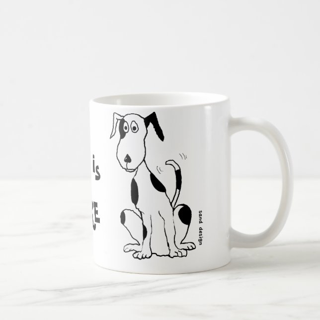 De Café Cachorro Deefa, meu melhor amigo é ... caneca (Direita)