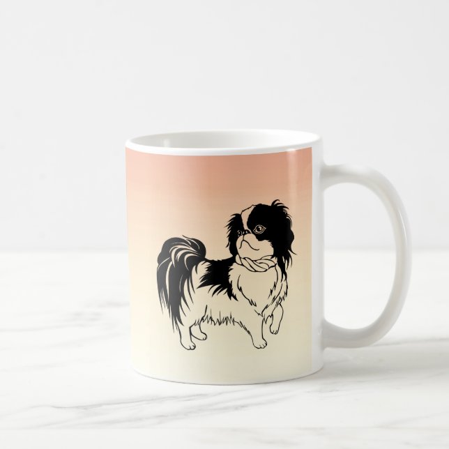 De Café Cachorros Pequenos Pretos e Brancos Doce na Caneca (Direita)