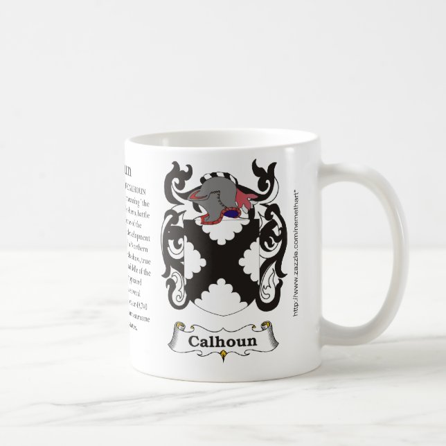 De Café Calhoun, a origem e significado em uma caneca (Direita)