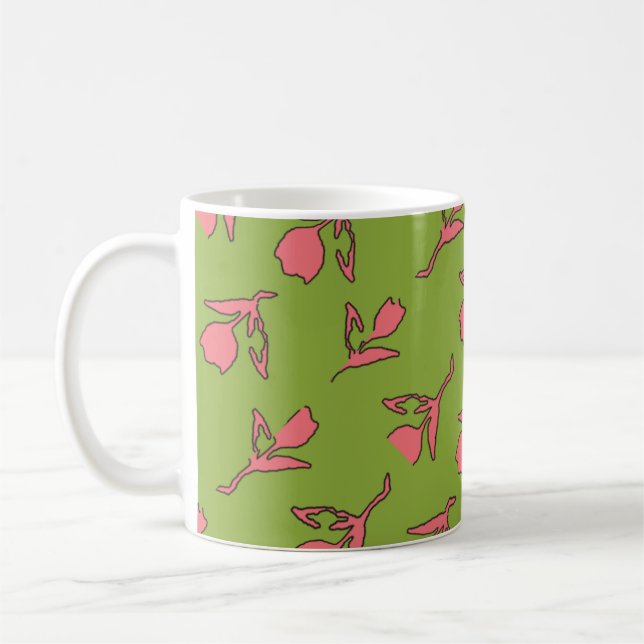 De Café Calma rosa e caneca verde (Esquerda)