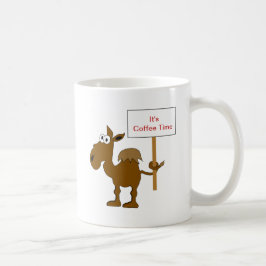 De Café Camelo com modelo da caneca do sinal