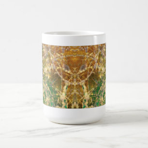 De Café "Campos da caneca do ouro e da lavanda"