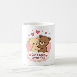 De Café Can’t Stop Loving You Cute Caneca do Dia dos Namor
