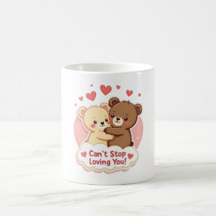 De Café Can’t Stop Loving You Cute Caneca do Dia dos Namor