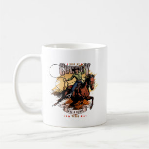 De Café Cancele um Cavalo; Monte um Cowboy   #11 Caneca Cl