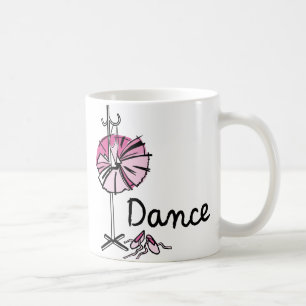 De Café Caneca 2 lados Dança Bailarina