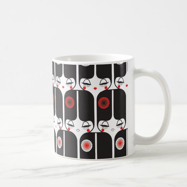 De Café caneca 3 das bonecas do deco (Direita)