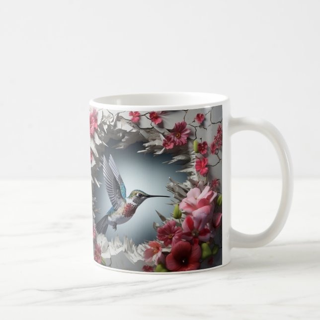 De Café Caneca 3D Beija-Flor (Direita)