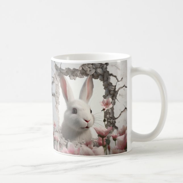 De Café Caneca 3D Coelho (Direita)