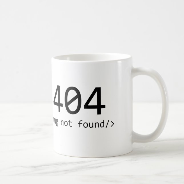 De Café Caneca 404 não encontrada (Direita)