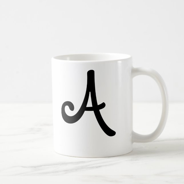 De Café Caneca "A " do monograma (Direita)