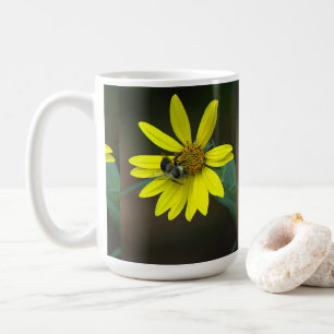 De Café Caneca Abelha em Flor Silvestre Amarela