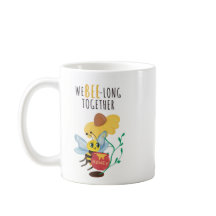 Caneca Abelha Fofa - "Nós Bee-longecemos Juntos" "