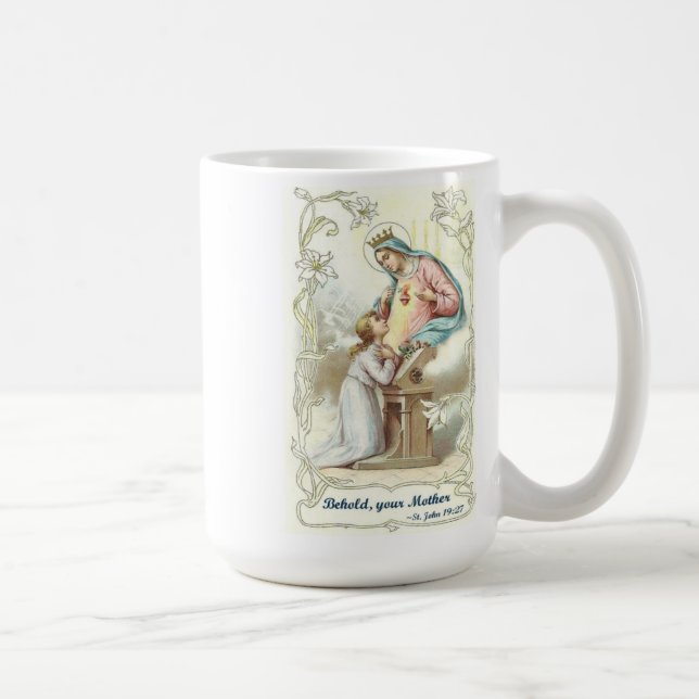 De Café Caneca abençoada da Virgem Maria (Direita)
