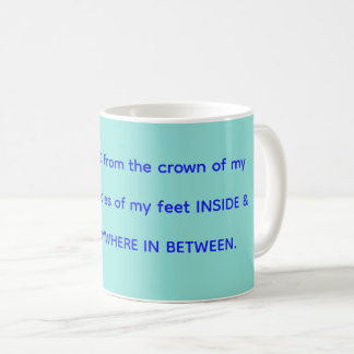 De Café Caneca abençoada em menta & azul