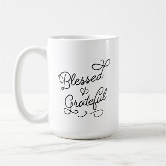 De Café Caneca abençoada & grata (15oz)