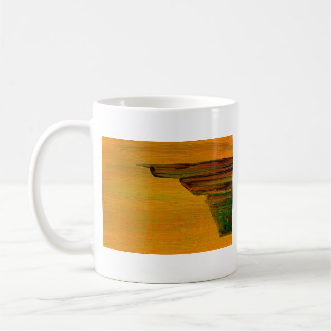 De Café Caneca Abstrata Amarela (Esquerda)