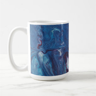 De Café Caneca Abstrata Azul Profundo Pacific Boils Over 3