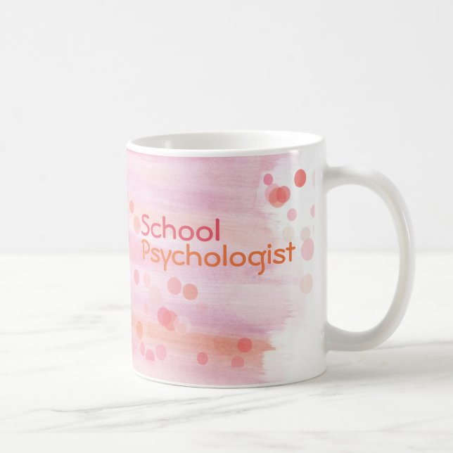 De Café Caneca abstrata do psicólogo da escola da aguarela (Direita)