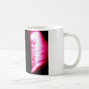 De Café caneca abstrata do rosa e do preto