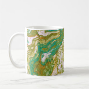 De Café Caneca Abstrata Verde Race is On 2