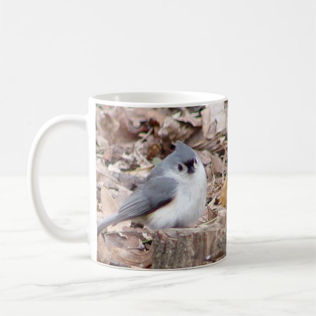 De Café Caneca adornada do pássaro do Titmouse (Esquerda)