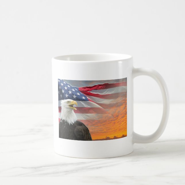De Café Caneca Águia Bandeira dos EUA (Direita)