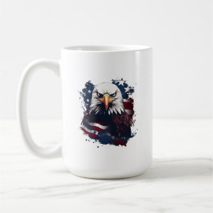 De Café Caneca Águia Com Bandeira Americana