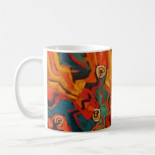 De Café Caneca alaranjada do Shaman