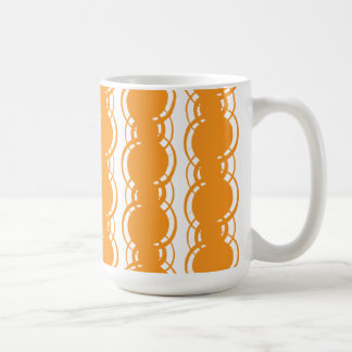 De Café Caneca alaranjada do teste padrão da listra