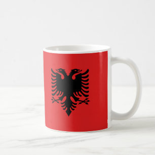 De Café Caneca albanesa da bandeira